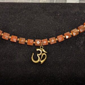Carnelian Om Bracelet